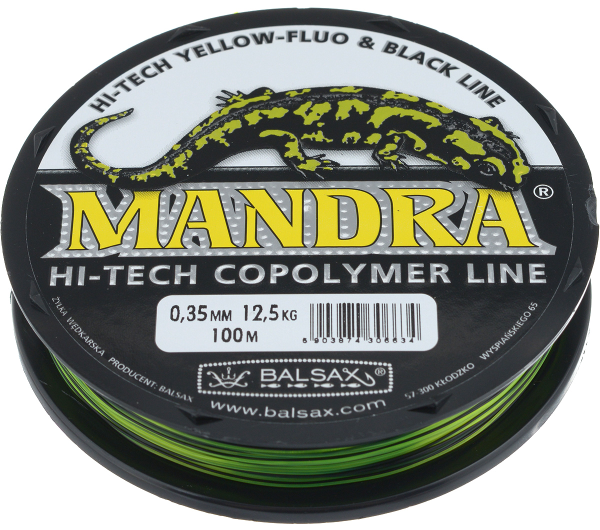 Леска Balsax Mandra, 100 м, 0,35 мм, 12,5 кг59276 Леска Balsax Mandra, 100 м, 0,35 мм, 12,5 кг59276Необычной особенностью лески Balsax Mandra является контрастная цветовая гамма. При этом она сохраняет необходимую прочность на разрыв и хорошо видна над водой. В процессе разработки использован опыт лучших рыболовов и применялась современная компьютерная техника.
