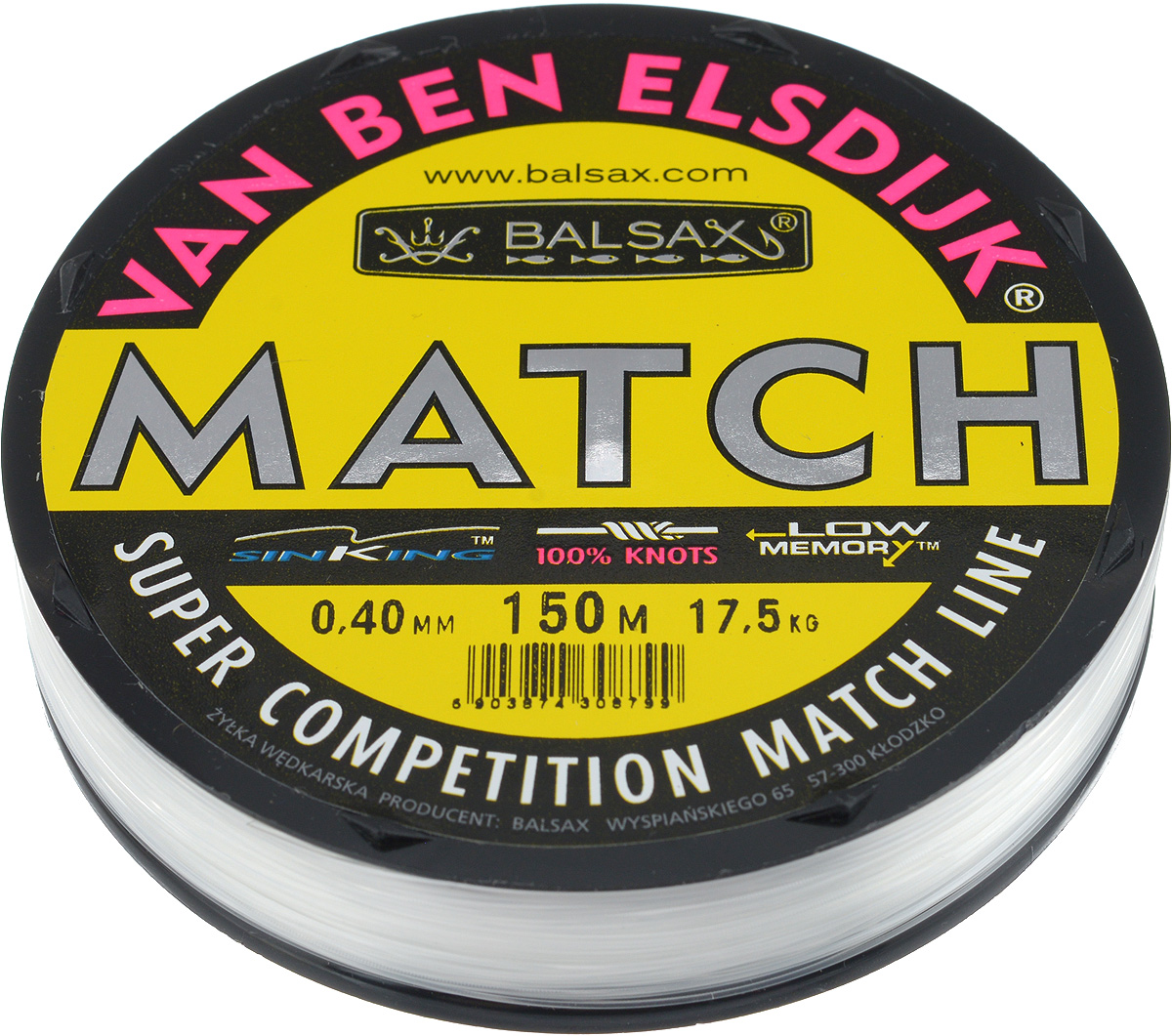 Леска Balsax Match VBE, 150 м, 0,40 мм, 17,5 кг59266 Леска Balsax Match VBE, 150 м, 0,40 мм, 17,5 кг59266Опытным спортсменам, участвующим в соревнованиях, нужна надежная леска, в которой можно быть уверенным в любой ситуации. Леска Balsax Match VBE отличается замечательной прочностью на узле и высокой сопротивляемостью к истиранию. Она была проверена на склонность к остаточным деформациям, чтобы убедиться в том, что она обладает наиболее подходящей растяжимостью, отвечая самым строгим требованиям рыболовов. Такая леска отлично подходит как для спортивного, так и для любительского рыболовства.