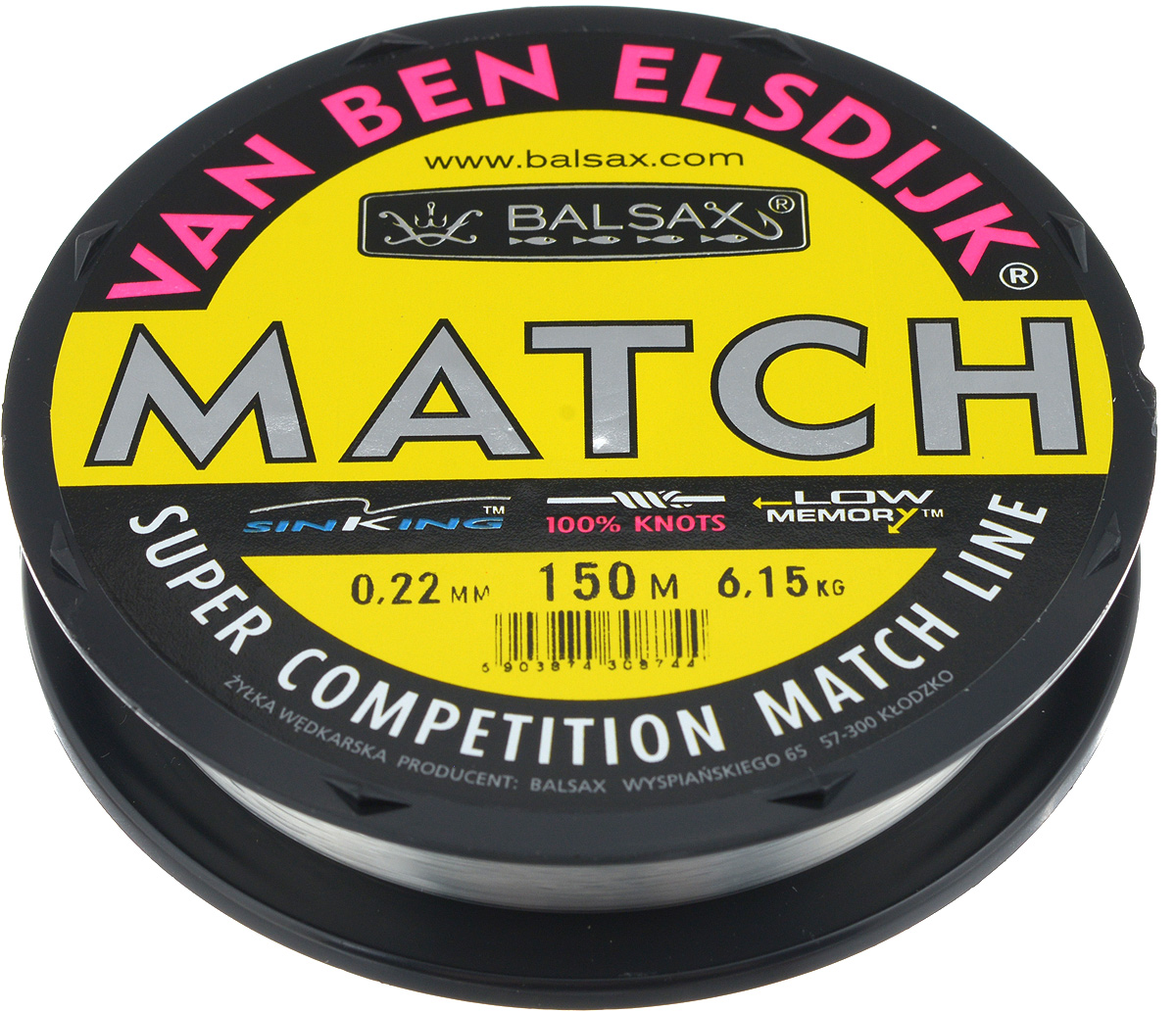Леска Balsax Match VBE, 150 м, 0,22 мм, 6,15 кг010-01199-23 Леска Balsax Match VBE, 150 м, 0,22 мм, 6,15 кг010-01199-23Опытным спортсменам, участвующим в соревнованиях, нужна надежная леска, в которой можно быть уверенным в любой ситуации. Леска Balsax Match VBE отличается замечательной прочностью на узле и высокой сопротивляемостью к истиранию. Она была проверена на склонность к остаточным деформациям, чтобы убедиться в том, что она обладает наиболее подходящей растяжимостью, отвечая самым строгим требованиям рыболовов. Такая леска отлично подходит как для спортивного, так и для любительского рыболовства.