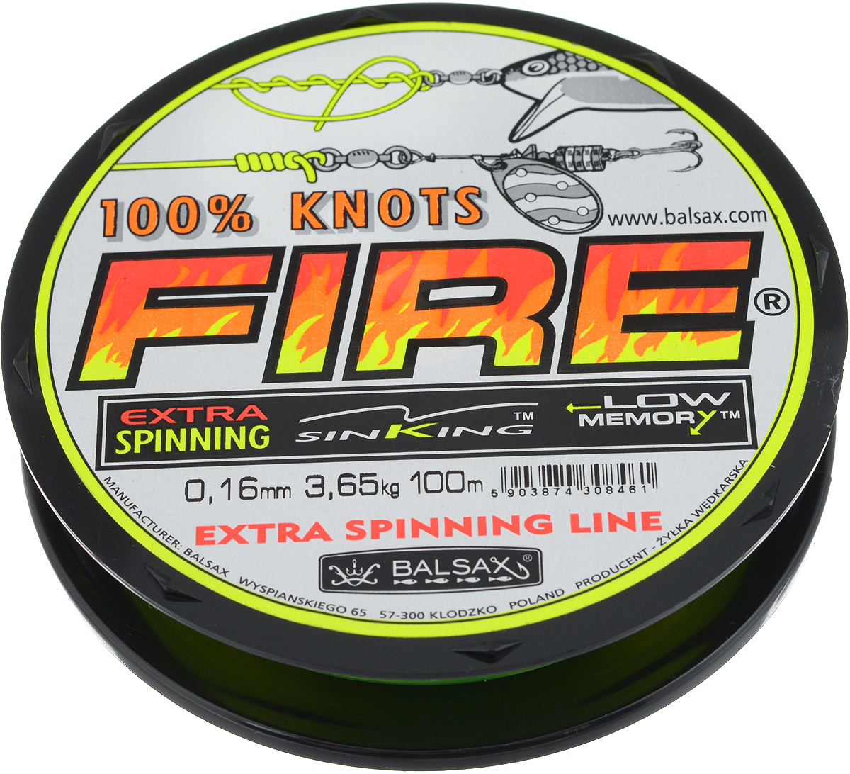 Леска Balsax Fire, 100 м, 0,16 мм, 3,65 кг61142 Леска Balsax Fire, 100 м, 0,16 мм, 3,65 кг61142Благодаря особым параметрам, подобранным специально для ловли на спиннинг, леска Balsax Fire не скручивается и не меняет форму. Невероятная стойкость к неожиданным рывкам и резким броскам рыбы позволяет забрасывать приманку далеко, при этом исключается риск обрыва лески.