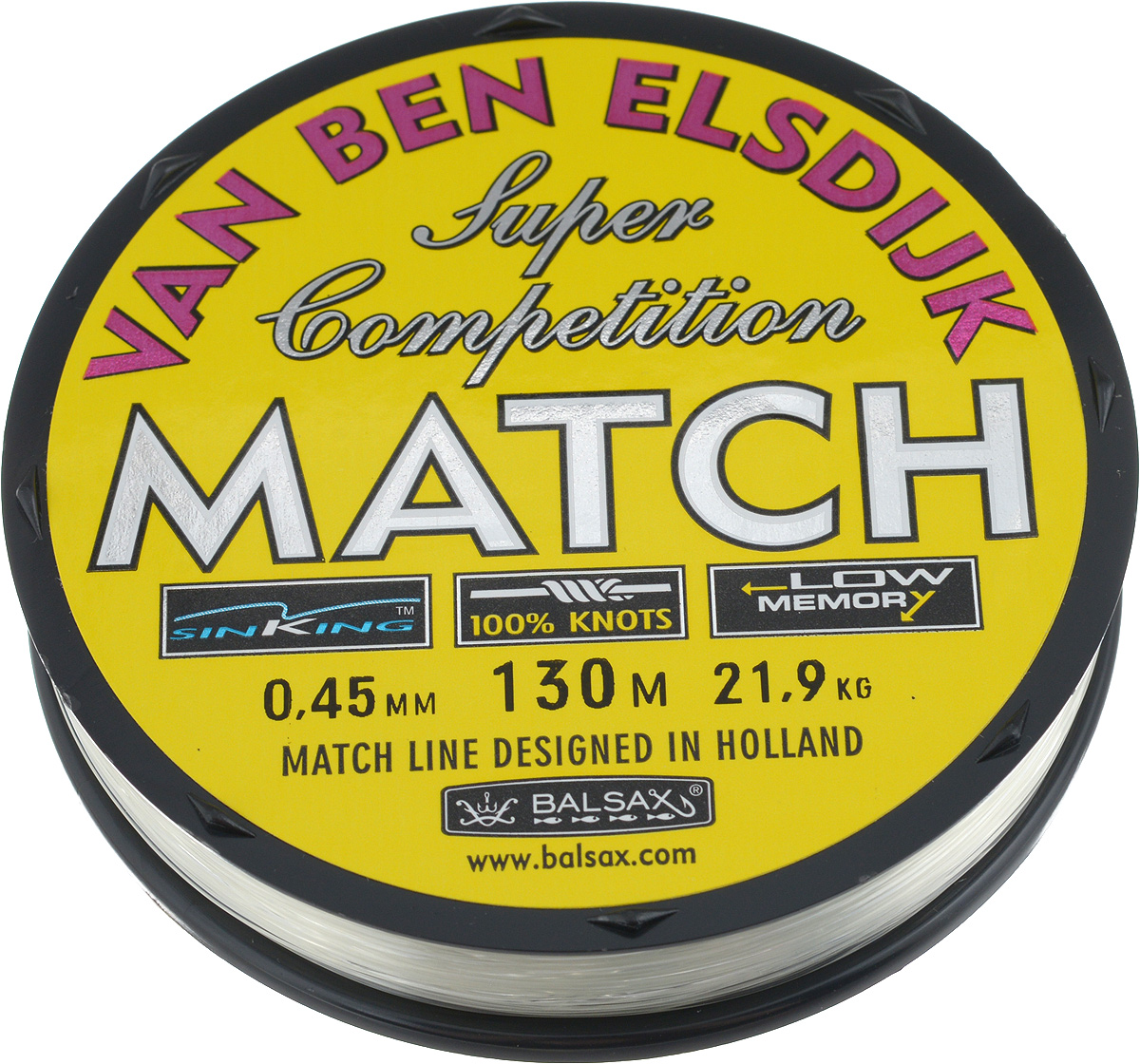 Леска Balsax Match VBE, 130 м, 0,45 мм, 21,9 кг1232685 Леска Balsax Match VBE, 130 м, 0,45 мм, 21,9 кг1232685Опытным спортсменам, участвующим в соревнованиях, нужна надежная леска, в которой можно быть уверенным в любой ситуации. Леска Balsax Match VBE отличается замечательной прочностью на узле и высокой сопротивляемостью к истиранию. Она была проверена на склонность к остаточным деформациям, чтобы убедиться в том, что она обладает наиболее подходящей растяжимостью, отвечая самым строгим требованиям рыболовов. Такая леска отлично подходит как для спортивного, так и для любительского рыболовства.