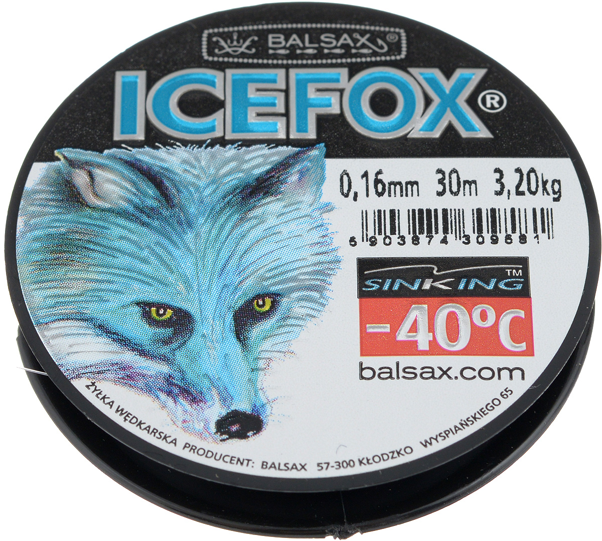 Леска зимняя Balsax Ice Fox, 30 м, 0,16 мм, 3,2 кг2072-025 Леска зимняя Balsax Ice Fox, 30 м, 0,16 мм, 3,2 кг2072-025Леска Balsax Ice Fox изготовлена из 100% нейлона и очень хорошо выдерживает низкие температуры. Даже в самом холодном климате, при температуре вплоть до -40°C, она сохраняет свои свойства практически без изменений, в то время как традиционные лески становятся менее эластичными и теряют прочность.Поверхность лески обработана таким образом, что она не обмерзает и отлично подходит для подледного лова. Прочна в местах вязки узлов даже при минимальном диаметре.