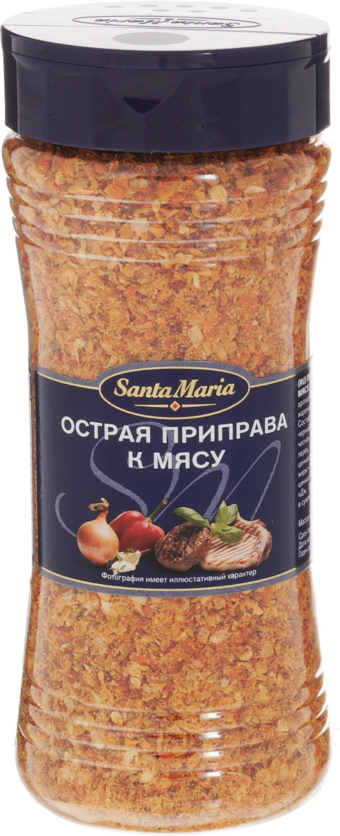 Santa Maria Острая приправа к мясу, 250 г0120710 Santa Maria Острая приправа к мясу, 250 г0120710Приправа Santa Maria обладает острым вкусом и пряным ароматом. Прекрасно сочетается с жареным и тушеным мясом, овощами.Уважаемые клиенты! Обращаем ваше внимание, что полный перечень состава продукта представлен на дополнительном изображении.