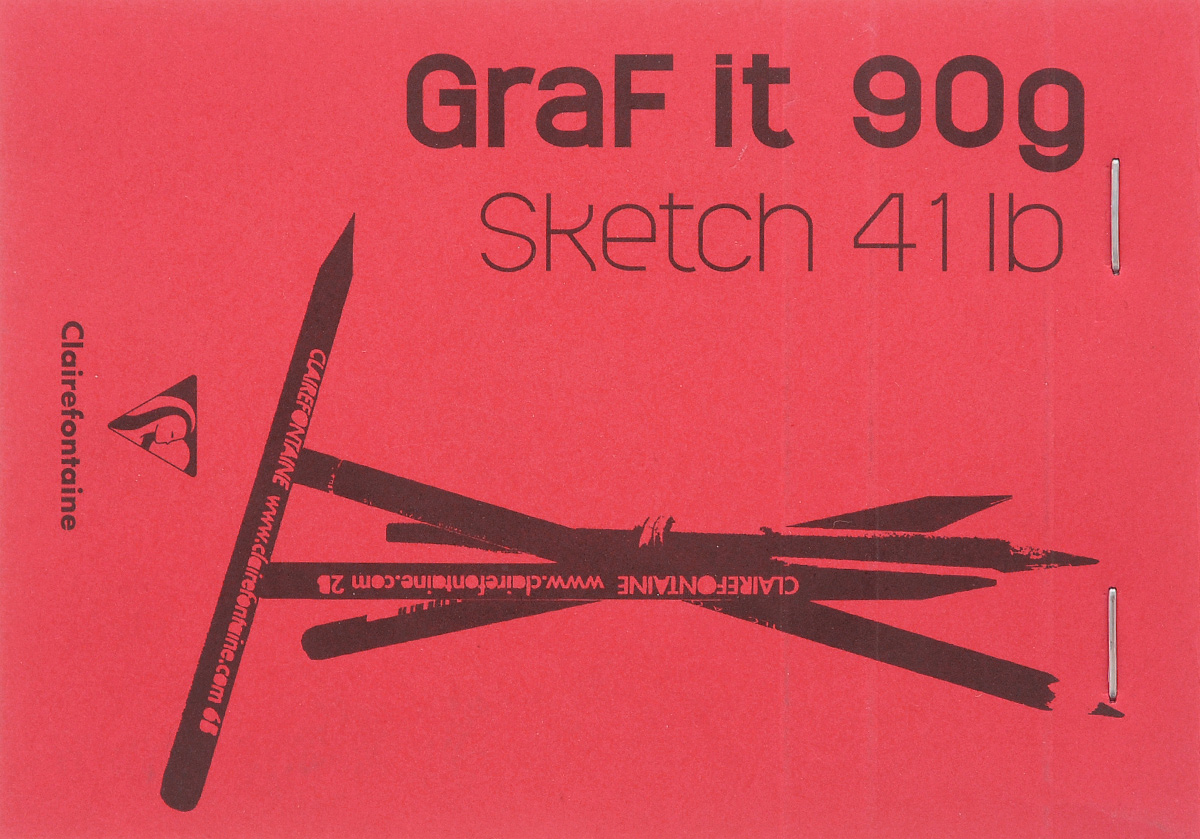 Блокнот Clairefontaine Graft It, вертикальный, на скобах, цвет: бордовый, 80 листов2010440 Блокнот Clairefontaine Graft It, вертикальный, на скобах, цвет: бордовый, 80 листов2010440Блокнот на скобах Clairefontaine Graft It содержит 80 листов, выполненных из бумаги. Листы не разлинованы и оснащены микроперфорацией. Обложка выполнена из картона. Блокнот идеален для рисования и письма, также подойдет для эскизов и набросков.