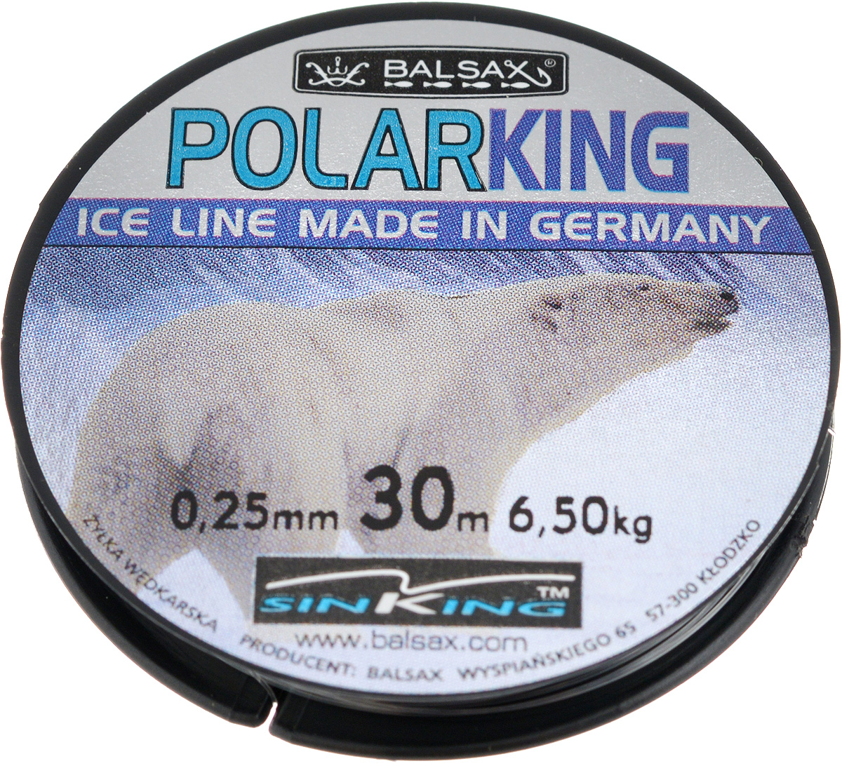 Леска зимняя Balsax Polar King, 30 м, 0,25 мм, 6,5 кг309-07018 Леска зимняя Balsax Polar King, 30 м, 0,25 мм, 6,5 кг309-07018Леска Balsax Polar King изготовлена из 100% нейлона и очень хорошо выдерживает низкие температуры. Даже в самом холодном климате, при температуре вплоть до -40°C, она сохраняет свои свойства практически без изменений, в то время как традиционные лески становятся менее эластичными и теряют прочность.Поверхность лески обработана таким образом, что она не обмерзает и отлично подходит для подледного лова. Прочна в местах вязки узлов даже при минимальном диаметре.