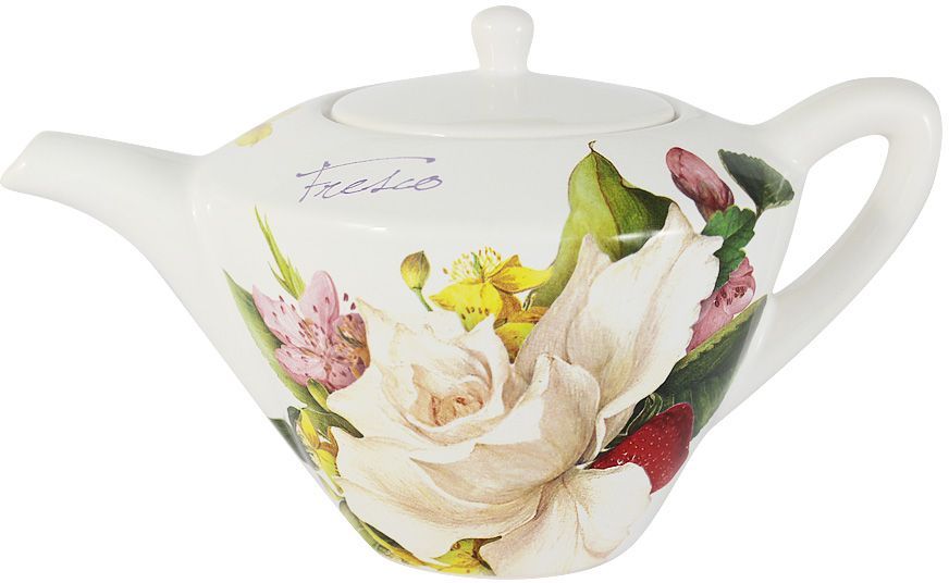 Чайник заварочный Ceramiche Viva Фреско, 1 лVT-1520(SR) Чайник заварочный Ceramiche Viva Фреско, 1 лVT-1520(SR)Заварочный чайник Ceramiche Viva Фреско изготовлен из высококачественной керамики и оформлен красивым рисунком. Поверхность изделия покрыта высококачественной глазурью, не содержащей свинца. Чайник снабжен удобным носиком и крышкой. Керамическая посуда итальянской фабрики Ceramiche Viva известна не только своим превосходным качеством, но и удивительными, неповторимыми дизайнами, отличающими ее от любой другой керамической посуды.