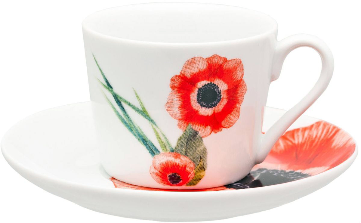 Чайный набор Domenik Blooming, цвет: белый, красный, 12 предметов. DM9154VT-1520(SR) Чайный набор Domenik Blooming, цвет: белый, красный, 12 предметов. DM9154VT-1520(SR)Чайный набор Domenik Blooming из 12 предметов порадует не только вас, но и ваших гостей. Он изготовлен из высококачественного фарфора, обеспечивающего неограниченный срок эксплуатации. Благодаря привлекательному внешнему виду посуда с легкостью украсит любой интерьер кухни. Она неприхотлива в использовании, ее можно мыть в посудомоечной машине, а также использовать в микроволновой печи. Данная модель выполнена в белом цвете и украшена изысканным рисунком в виде маковых цветов с зелеными листьями. Комплектация:Чашка на 250 мл - 6 шт. Блюдце - 6 шт.