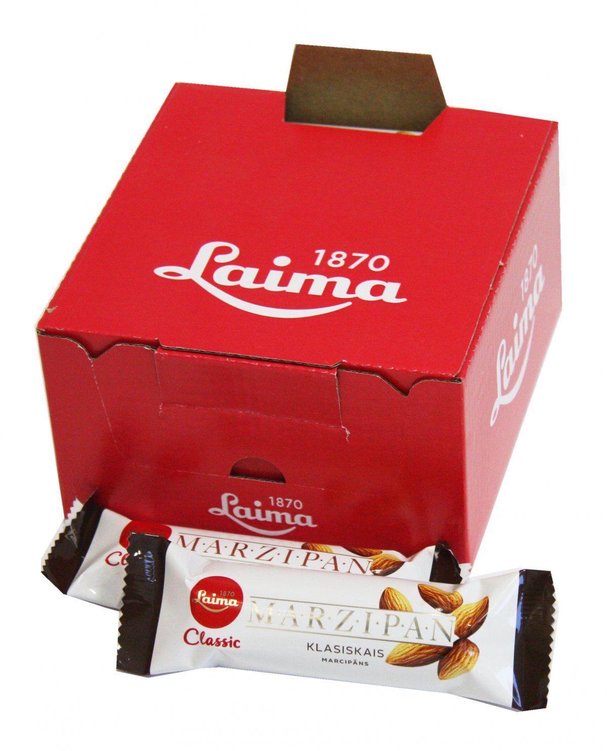 Laima Конфета марципановая шоколадный батончик, 40 г0120710 Laima Конфета марципановая шоколадный батончик, 40 г0120710Марципановая конфета. Содержание миндаля по европейским стандартам. Только миндаль в темном шоколаде.