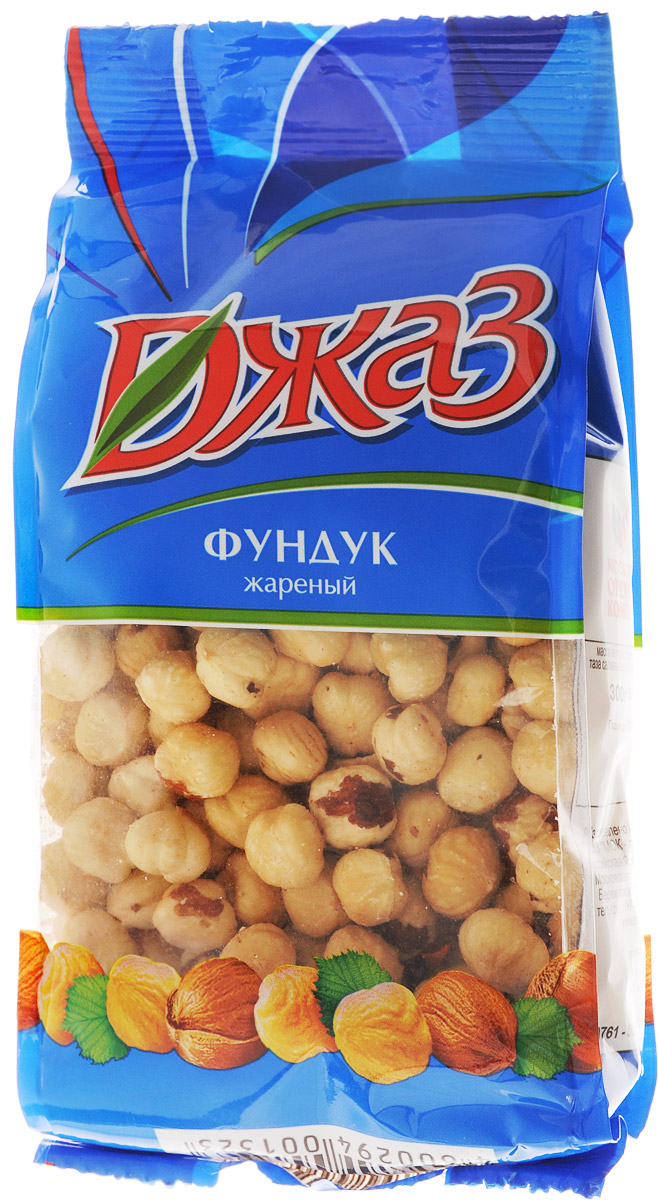 Джаз фундук жареный, 300 г0120710 Джаз фундук жареный, 300 г0120710Фундук является богатым источником энергии для организма, содержит много питательных веществ и витаминов. Его можно использовать как полезный и вкусный перекус в течение рабочего дня.В Джазе используется фундук крупного калибра 13-15 мм. Фундук проходит тщательную бланшировку (95%). Использование на линии специального электронного устройства (оптический сортировщик), которое отбраковывает все гнилые ядра.