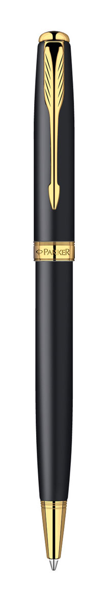 Parker Ручка шариковая Sonnet Matte Black GT цвет чернил черный