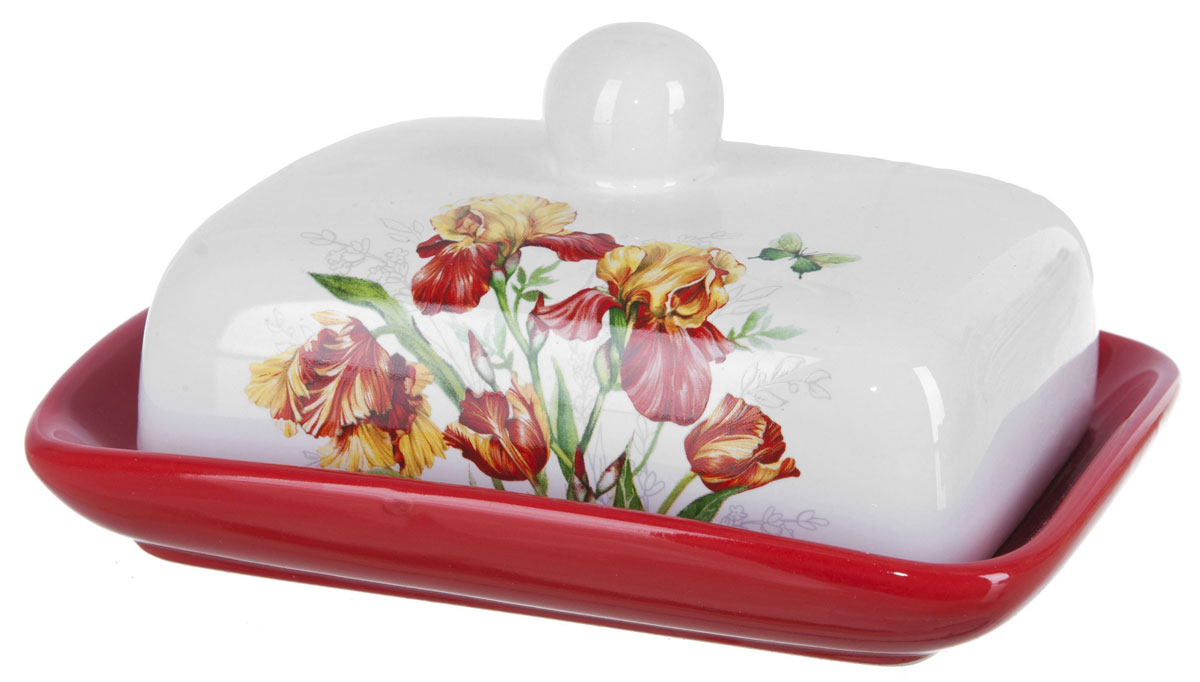 Масленка ENS Group Касатик. L252065054 009312 Масленка ENS Group Касатик. L252065054 009312Масленка Касатик, изготовленная из керамики, предназначена для красивой сервировки и хранения масла. Она состоит из крышки с удобной ручкой и подноса. Масло в ней долго остается свежим, а при хранении в холодильнике не впитывает посторонние запахи. Гладкая поверхность обеспечивает легкую чистку. Можно мыть в посудомоечной машине.