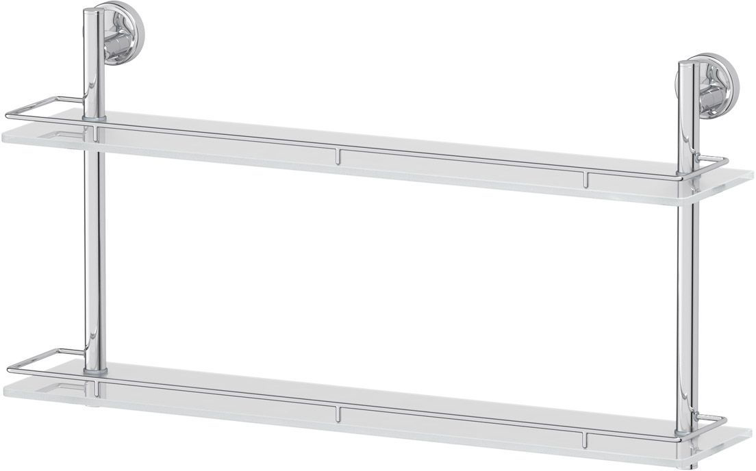 Полка для ванной комнаты FBS Ellea, 2-х ярусная, 70 см, цвет: хром. ELL 066АС 25001010 Полка для ванной комнаты FBS Ellea, 2-х ярусная, 70 см, цвет: хром. ELL 066АС 25001010Аксессуары торговой марки FBS производятся на заводе ELLUX Gluck s.r.o., имеющем 20-летний опыт работы. Предприятие расположено в Злинском крае, исторически знаменитом своим промышленным потенциалом. Компоненты из всемирно известного богемского хрусталя выгодно дополняют серии аксессуаров. Широкий ассортимент, разнообразие форм, высочайшее качество исполнения и техническое?совершенство продукции отвечают самым высоким требованиям. Продукция FBS представлена на российском рынке уже более 10 лет и за это время успела завоевать заслуженную популярность у покупателей, отдающих предпочтение дорогой и качественной продукции.