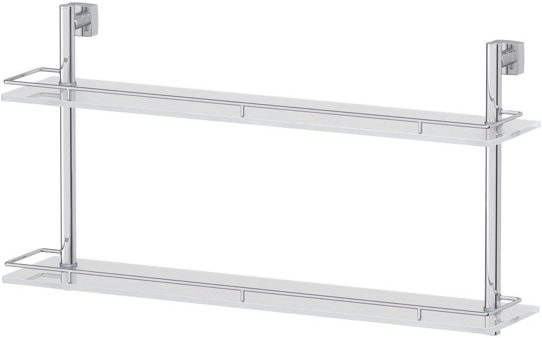 Полка для ванной комнаты FBS Esperado, 2-х ярусная, 70 см, цвет: хром. ESP 066282134 Полка для ванной комнаты FBS Esperado, 2-х ярусная, 70 см, цвет: хром. ESP 066282134Аксессуары торговой марки FBS производятся на заводе ELLUX Gluck s.r.o., имеющем 20-летний опыт работы. Предприятие расположено в Злинском крае, исторически знаменитом своим промышленным потенциалом. Компоненты из всемирно известного богемского хрусталя выгодно дополняют серии аксессуаров. Широкий ассортимент, разнообразие форм, высочайшее качество исполнения и техническое?совершенство продукции отвечают самым высоким требованиям. Продукция FBS представлена на российском рынке уже более 10 лет и за это время успела завоевать заслуженную популярность у покупателей, отдающих предпочтение дорогой и качественной продукции.