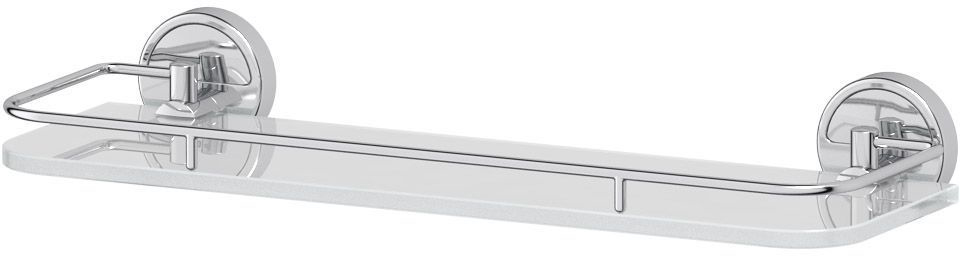 Полка для ванной комнаты FBS Luxia, с держателями, 40 см, цвет: хром. LUX 014282057 Полка для ванной комнаты FBS Luxia, с держателями, 40 см, цвет: хром. LUX 014282057Аксессуары торговой марки FBS производятся на заводе ELLUX Gluck s.r.o., имеющем 20-летний опыт работы. Предприятие расположено в Злинском крае, исторически знаменитом своим промышленным потенциалом. Компоненты из всемирно известного богемского хрусталя выгодно дополняют серии аксессуаров. Широкий ассортимент, разнообразие форм, высочайшее качество исполнения и техническое?совершенство продукции отвечают самым высоким требованиям. Продукция FBS представлена на российском рынке уже более 10 лет и за это время успела завоевать заслуженную популярность у покупателей, отдающих предпочтение дорогой и качественной продукции.