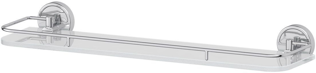 Полка для ванной комнаты FBS Luxia, с держателями, 50 см, цвет: хром. LUX 015699508 Полка для ванной комнаты FBS Luxia, с держателями, 50 см, цвет: хром. LUX 015699508Аксессуары торговой марки FBS производятся на заводе ELLUX Gluck s.r.o., имеющем 20-летний опыт работы. Предприятие расположено в Злинском крае, исторически знаменитом своим промышленным потенциалом. Компоненты из всемирно известного богемского хрусталя выгодно дополняют серии аксессуаров. Широкий ассортимент, разнообразие форм, высочайшее качество исполнения и техническое?совершенство продукции отвечают самым высоким требованиям. Продукция FBS представлена на российском рынке уже более 10 лет и за это время успела завоевать заслуженную популярность у покупателей, отдающих предпочтение дорогой и качественной продукции.