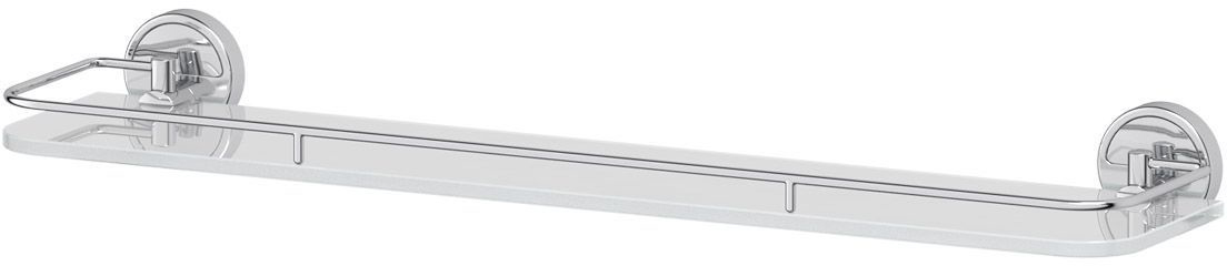 Полка для ванной комнаты FBS Luxia, с держателями, 60 см, цвет: хром. LUX 016699508 Полка для ванной комнаты FBS Luxia, с держателями, 60 см, цвет: хром. LUX 016699508Аксессуары торговой марки FBS производятся на заводе ELLUX Gluck s.r.o., имеющем 20-летний опыт работы. Предприятие расположено в Злинском крае, исторически знаменитом своим промышленным потенциалом. Компоненты из всемирно известного богемского хрусталя выгодно дополняют серии аксессуаров. Широкий ассортимент, разнообразие форм, высочайшее качество исполнения и техническое?совершенство продукции отвечают самым высоким требованиям. Продукция FBS представлена на российском рынке уже более 10 лет и за это время успела завоевать заслуженную популярность у покупателей, отдающих предпочтение дорогой и качественной продукции.