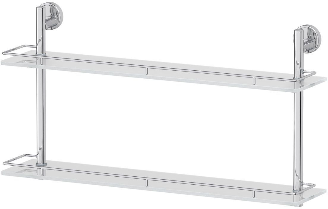 Полка для ванной комнаты FBS Luxia, 2-х ярусная, 70 см, цвет: хром. LUX 066280870 Полка для ванной комнаты FBS Luxia, 2-х ярусная, 70 см, цвет: хром. LUX 066280870Аксессуары торговой марки FBS производятся на заводе ELLUX Gluck s.r.o., имеющем 20-летний опыт работы. Предприятие расположено в Злинском крае, исторически знаменитом своим промышленным потенциалом. Компоненты из всемирно известного богемского хрусталя выгодно дополняют серии аксессуаров. Широкий ассортимент, разнообразие форм, высочайшее качество исполнения и техническое?совершенство продукции отвечают самым высоким требованиям. Продукция FBS представлена на российском рынке уже более 10 лет и за это время успела завоевать заслуженную популярность у покупателей, отдающих предпочтение дорогой и качественной продукции.
