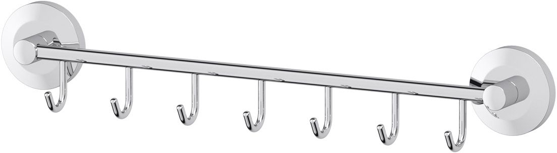 Штанга для полотенца FBS Standard, с 7-ю крючками, 40 см, цвет: хром. STA 028LUX 002 Штанга для полотенца FBS Standard, с 7-ю крючками, 40 см, цвет: хром. STA 028LUX 002Аксессуары торговой марки FBS производятся на заводе ELLUX Gluck s.r.o., имеющем 20-летний опыт работы. Предприятие расположено в Злинском крае, исторически знаменитом своим промышленным потенциалом. Компоненты из всемирно известного богемского хрусталя выгодно дополняют серии аксессуаров. Широкий ассортимент, разнообразие форм, высочайшее качество исполнения и техническое?совершенство продукции отвечают самым высоким требованиям. Продукция FBS представлена на российском рынке уже более 10 лет и за это время успела завоевать заслуженную популярность у покупателей, отдающих предпочтение дорогой и качественной продукции.
