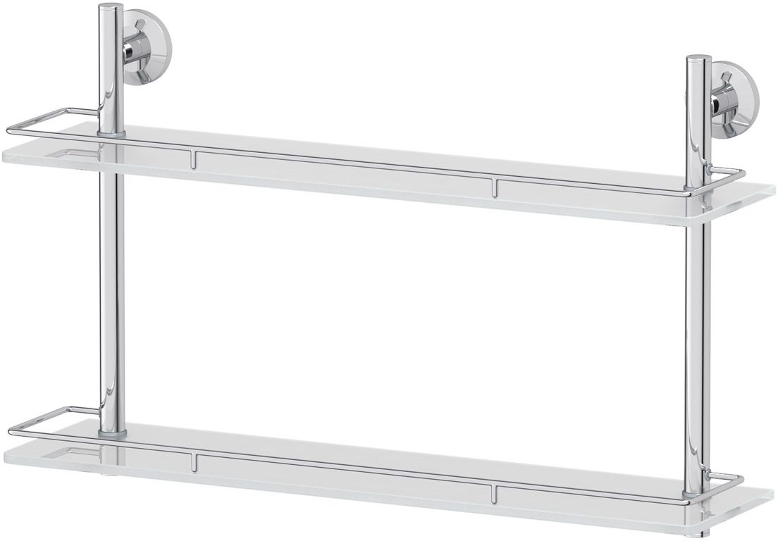 Полка для ванной комнаты FBS Standard, 2-х ярусная, 60 см, цвет: хром. STA 065067-30 Полка для ванной комнаты FBS Standard, 2-х ярусная, 60 см, цвет: хром. STA 065067-30Аксессуары торговой марки FBS производятся на заводе ELLUX Gluck s.r.o., имеющем 20-летний опыт работы. Предприятие расположено в Злинском крае, исторически знаменитом своим промышленным потенциалом. Компоненты из всемирно известного богемского хрусталя выгодно дополняют серии аксессуаров. Широкий ассортимент, разнообразие форм, высочайшее качество исполнения и техническое?совершенство продукции отвечают самым высоким требованиям. Продукция FBS представлена на российском рынке уже более 10 лет и за это время успела завоевать заслуженную популярность у покупателей, отдающих предпочтение дорогой и качественной продукции.