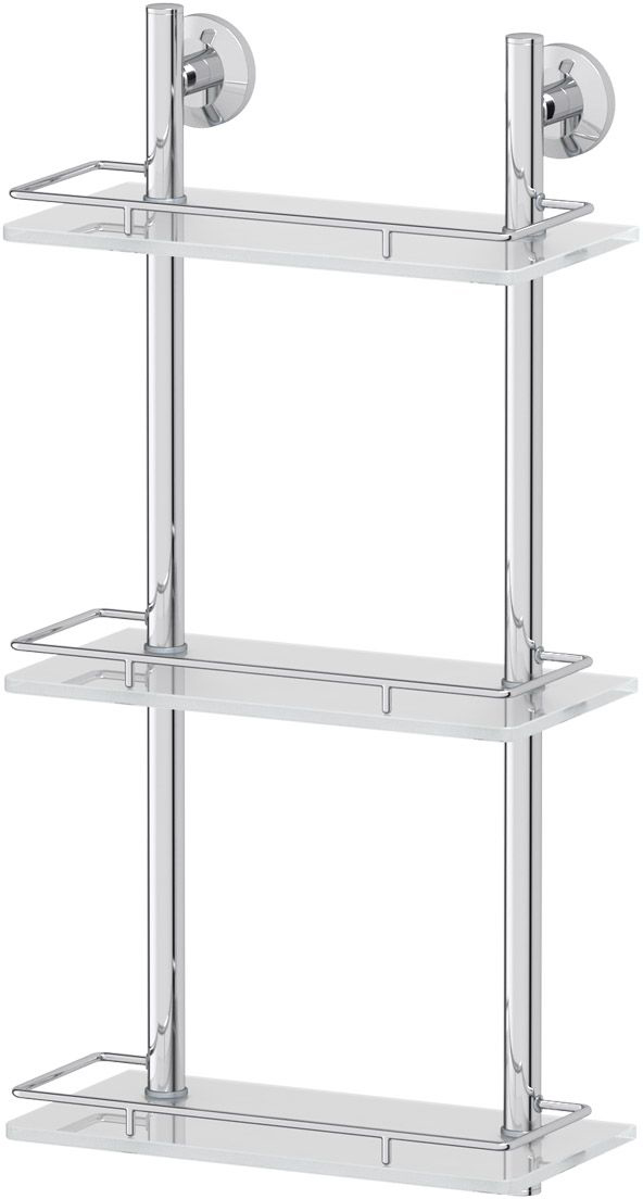 Полка для ванной комнаты FBS Standard, 3-х ярусная, 30 см, цвет: хром. STA 067HAR 018 Полка для ванной комнаты FBS Standard, 3-х ярусная, 30 см, цвет: хром. STA 067HAR 018Аксессуары торговой марки FBS производятся на заводе ELLUX Gluck s.r.o., имеющем 20-летний опыт работы. Предприятие расположено в Злинском крае, исторически знаменитом своим промышленным потенциалом. Компоненты из всемирно известного богемского хрусталя выгодно дополняют серии аксессуаров. Широкий ассортимент, разнообразие форм, высочайшее качество исполнения и техническое?совершенство продукции отвечают самым высоким требованиям. Продукция FBS представлена на российском рынке уже более 10 лет и за это время успела завоевать заслуженную популярность у покупателей, отдающих предпочтение дорогой и качественной продукции.