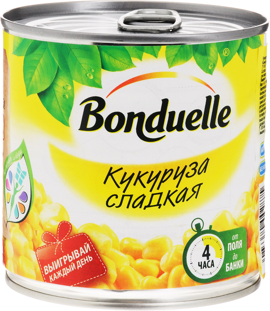 Bonduelle кукуруза сладкая, 340 г0120710 Bonduelle кукуруза сладкая, 340 г0120710Настоящая классика Bonduelle - продукты, давно знакомые и востребованные, а значит, их качество проверено временем и подтверждено любовью миллионов хозяек и поваров. Без них невозможно представить ни один стол нашей страны, а особенно праздничное меню, где обязательно имеются салаты с зеленым горошком и кукурузой.Уважаемые клиенты! Обращаем ваше внимание, что полный перечень состава продукта представлен на дополнительном изображении.