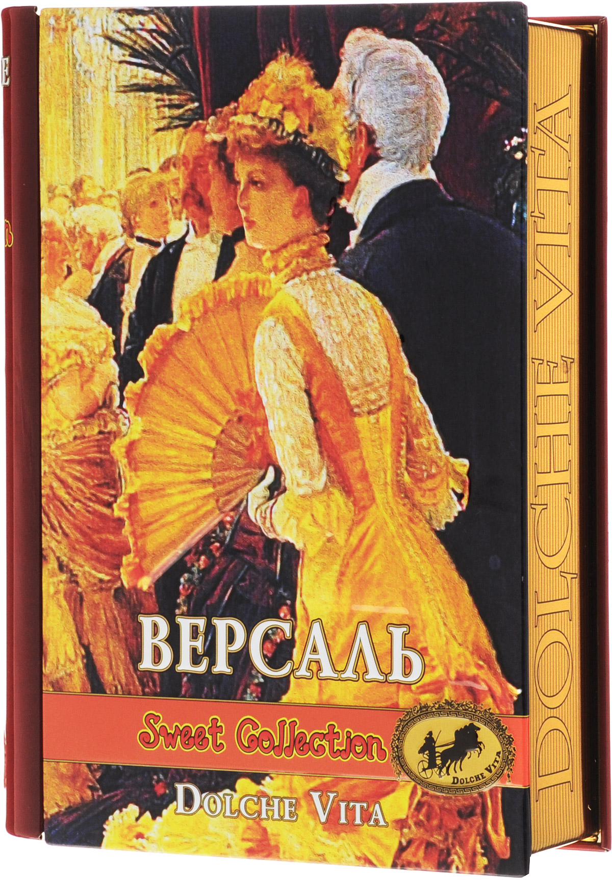 Dolche Vita Версаль подарочный черный листовой чай, 100 г101246 Dolche Vita Версаль подарочный черный листовой чай, 100 г101246Подарочный черный листовой чай Dolche Vita Версаль - цейлонский черный крупнолистовой чай с натуральными добавками, ароматизированный натуральными маслами.Уважаемые клиенты! Обращаем ваше внимание, что полный перечень состава продукта представлен на дополнительном изображении.