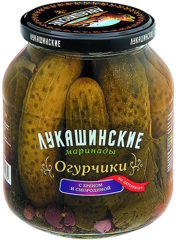Лукашинские огурчики консервированные по-деревенски с хреном и смородиной, 670 г0120710 Лукашинские огурчики консервированные по-деревенски с хреном и смородиной, 670 г0120710Продукт произведен только из отборного Российского сырья. Консервированные продукты - это незаменимые помощники для любой хозяйки. Вы всегда сможете держать у себя дома полезные лакомства, не переживая за их срок годности. Продукт отлично впишется в рацион любой семьи! Консервация - это специальная обработка продуктов, при которой прекращается размножение микроорганизмов и деятельность ферментов. Поэтому такие продукты хранятся от полугода и более и сохраняют свои вкусовые качества и полезные свойства. Порадуйте себя и близких здоровой разнообразной пищей!
