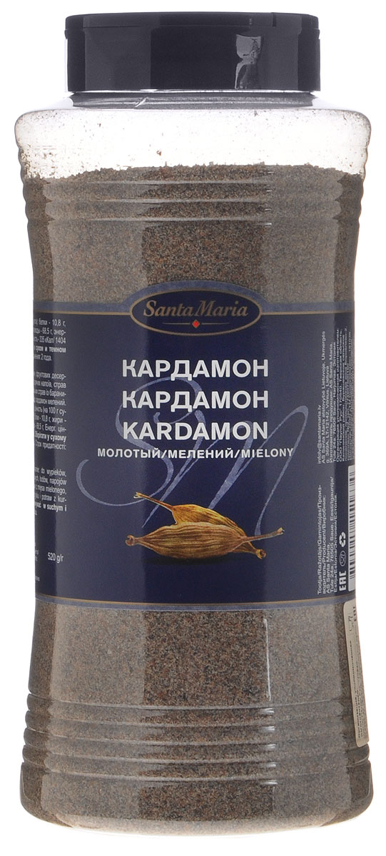 Santa Maria Кардамон молотый, 520 г15163 Santa Maria Кардамон молотый, 520 г15163Santa Maria Кардамон молотый идеально подходит для выпечки, фруктовых десертов, мороженого, горячих напитков, блюд из фарша, индийских блюд из баранины и курицы.