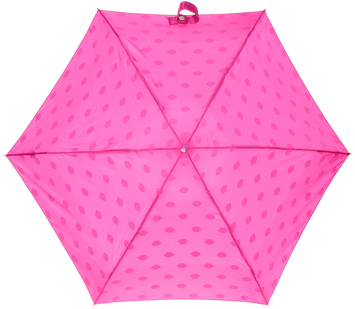 Зонт женский Lulu Guinness Tiny, механический, 5 сложений, цвет: фуксия, белый. L717-2781П300020005-9 Зонт женский Lulu Guinness Tiny, механический, 5 сложений, цвет: фуксия, белый. L717-2781П300020005-9Стильный механический зонт Lulu Guinness Tiny в 5 сложений даже в ненастную погоду позволит вам оставаться элегантной. Облегченный каркас зонта выполнен из 6 спиц из фибергласса и алюминия, стержень также изготовлен из алюминия, удобная рукоятка - из пластика. Купол зонта выполнен из прочного полиэстера. В закрытом виде застегивается хлястиком на липучке. Яркий оригинальный принт в виде изображения губ поднимет настроение в дождливый день.Зонт механического сложения: купол открывается и закрывается вручную до характерного щелчка.На рукоятке для удобства есть небольшой шнурок, позволяющий надеть зонт на руку тогда, когда это будет необходимо. К зонту прилагается чехол с небольшой нашивкой с названием бренда. Такой зонт компактно располагается в кармане, сумочке, дверке автомобиля.