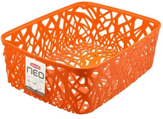 Корзина универсальная Curver Neo Colors, цвет: оранжевый, 37,7 x 29 x 12,7 см1004900000360 Корзина универсальная Curver Neo Colors, цвет: оранжевый, 37,7 x 29 x 12,7 см1004900000360Универсальная корзина Curver Neo Colors изготовлена из высококачественного пластика. Стенки и дно изделия оформлены изящной перфорацией.Корзина предназначена для хранения различных предметов в ванной, на кухне, на даче или в гараже. Позволяет хранить мелкие вещи, исключая возможность их потери.