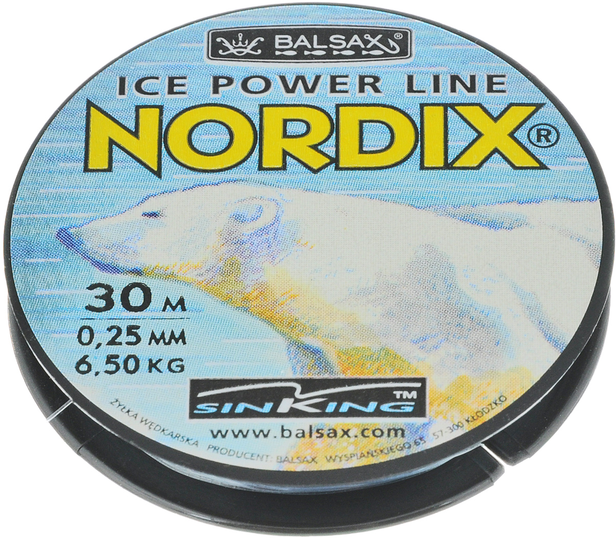 Леска зимняя Balsax Nordix, 30 м, 0,25 мм, 6,5 кг010-01199-23 Леска зимняя Balsax Nordix, 30 м, 0,25 мм, 6,5 кг010-01199-23Леска зимняя Balsax Nordix изготовлена из 100% нейлона и очень хорошо выдерживает низкие температуры.Поверхность лески обработана таким образом, что она не обмерзает и отлично подходит для подледного лова. Прочна в местах вязки узлов даже при минимальном диаметре.