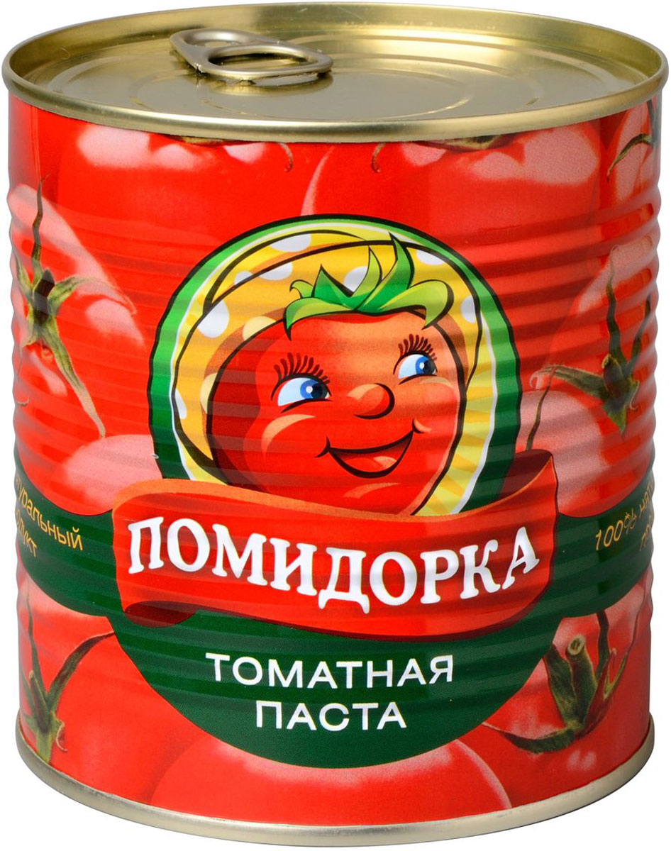 Помидорка Томатная паста, 770 г473 Помидорка Томатная паста, 770 г473Томатная паста Помидорка - гармоничный продукт с оригинальным свежим вкусом, насыщенным цветом и ароматом.В ней отсутствуют искусственные пищевые добавки - это полностью натуральный продукт. Томатная паста Помидорка очень густая (содержит более 25-28% сухих веществ) и приготовлена только из помидоров.
