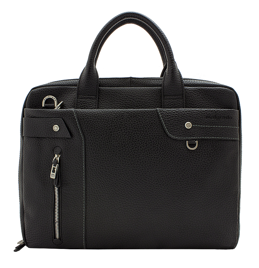 Cумка мужская Malgrado, цвет: черный. BR09-725А3470BR09-725А3470 black Cумка мужская Malgrado Cумка мужская Malgrado, цвет: черный. BR09-725А3470BR09-725А3470 black Cумка мужская MalgradoМужская сумка для документов Malgrado выполнена из натуральной кожи. Сумка со съемным плечевым ремнем состоит из одного вместительного отделения, закрывающегося на застежку-молнию. На лицевой стороне сумки расположено отделение на молнии для планшета. На задней стенке - карман для бумаг на молнии.Внутри основного отделения - два отделения для бумаг (формата А4) с перегородкой, карман для мобильного телефона, два фиксатора для ручек, кармашек для мелочей и вшитый карман на молнии. Сумка оснащена двумя ручками для переноски. К сумке прилагается чехол для хранения. Сумка - это стильный аксессуар, который подчеркнет вашу изысканность и индивидуальность и сделает ваш образ завершенным.