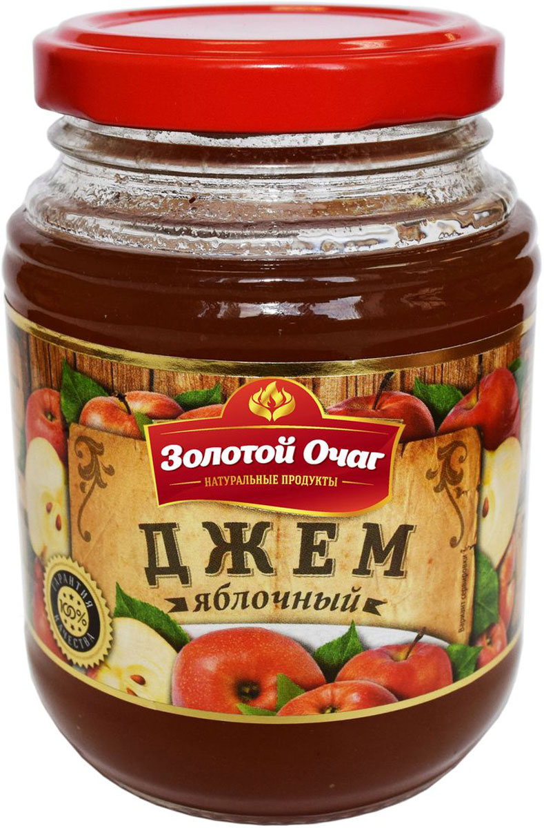 Золотой Очаг джем яблочный, 320 г0120710 Золотой Очаг джем яблочный, 320 г0120710Яблочный джем Золотой Очаг - 100% натуральный продукт.Даже ломтик пшеничного хлеба превращается в изысканное лакомство, если покрыть его слоем золотистого яблочного джема!Кушайте на здоровье!