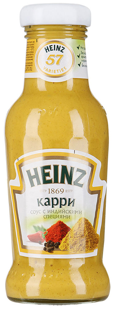 Heinz cоус карри с индийскими специями, 250 мл0120710 Heinz cоус карри с индийскими специями, 250 мл0120710Этот мягкий соус отличает изысканное сочетание индийского карри и ананаса. Он украсит блюда из курицы, мяса, риса и придаст им пикантный восточный вкус.Уважаемые клиенты! Обращаем ваше внимание, что полный перечень состава продукта представлен на дополнительном изображении.