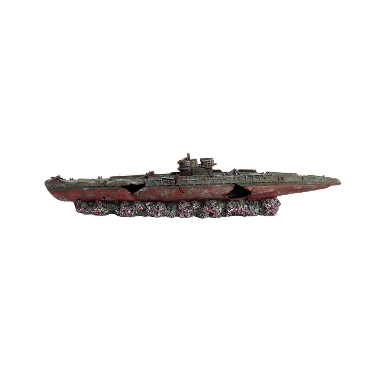 Декорация для аквариума ArtUniq Затонувшая подводная лодка, 19,5 x 2,7 x 4 смART-2290191 Декорация для аквариума ArtUniq Затонувшая подводная лодка, 19,5 x 2,7 x 4 смART-2290191Декорация ArtUniq – это яркая и важная часть любой композиции, она поможет вдохнуть жизнь в ландшафт любого аквариума или террариума. Декорация безопасна для обитателей аквариума, она не меняет параметры воды. Многие обитатели аквариума часто используют декорации как укрытия, в которых они живут и размножаются. Благодаря декорациям ArtUniq вы сможете создать прекрасный пейзаж на дне вашего аквариума или террариума.