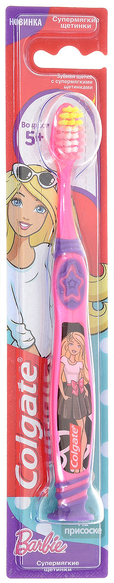 Colgate Зубная щетка Barbie Smiles, детская, с мягкой щетиной, от 5 лет, цвет: розовый, фиолетовыйSatin Hair 7 BR730MN Colgate Зубная щетка Barbie Smiles, детская, с мягкой щетиной, от 5 лет, цвет: розовый, фиолетовыйSatin Hair 7 BR730MNColgate Зубная щетка Barbie Smiles, детская, с мягкой щетиной, от 5 лет, цвет: розовый, фиолетовый
