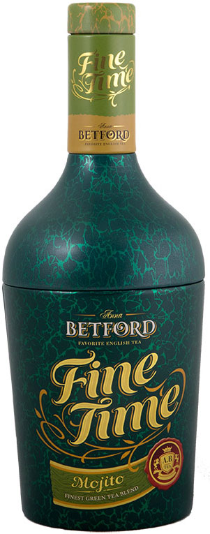 Betford Бутылка Мохито чай зеленый ароматизированный лайм с мятой, 100 г0120710 Betford Бутылка Мохито чай зеленый ароматизированный лайм с мятой, 100 г0120710Крупнолистовой отборный зеленый чай с кусочками лайма и листьями мяты.Чай придает бодрость, способствует улучшению здоровья, имеет приятный аромат и вкус лимона и мяты. Обладает целебными свойствами.Чай обладает неповторимым вкусом и ароматом. Очень хорошо утоляет жажду.