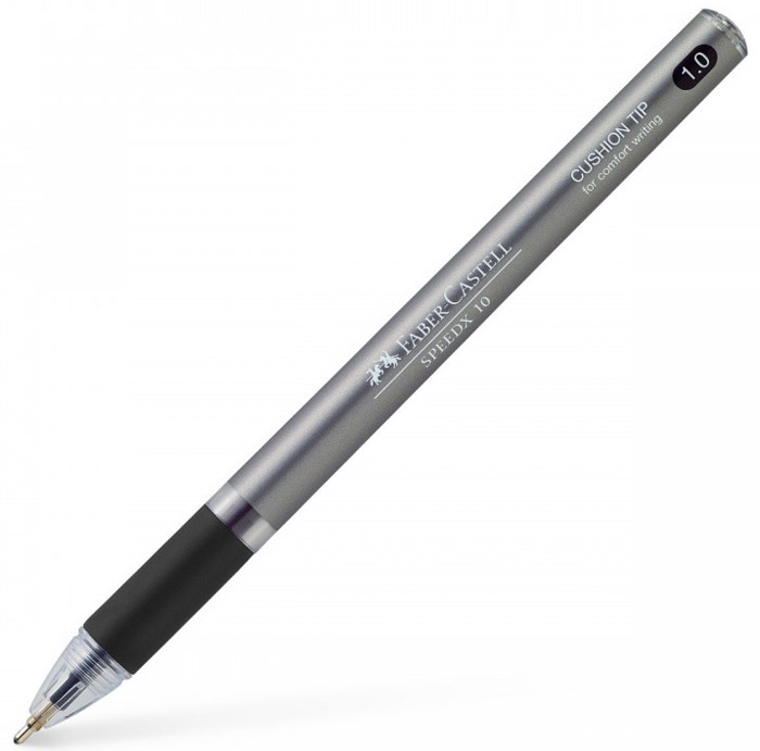 Faber-Castell Ручка шариковая Speedx Titanium цвет корпуса черный1108103 Faber-Castell Ручка шариковая Speedx Titanium цвет корпуса черный1108103Шариковая ручка Faber-Castell Speedx Titanium имеет эргономичную форму захвата и пружинящий наконечник. Специальные высококачественные чернила для экстрамягкого письма не выцветают. Ручка пригодна для письма на документах. Длина письма: ~2000 м.