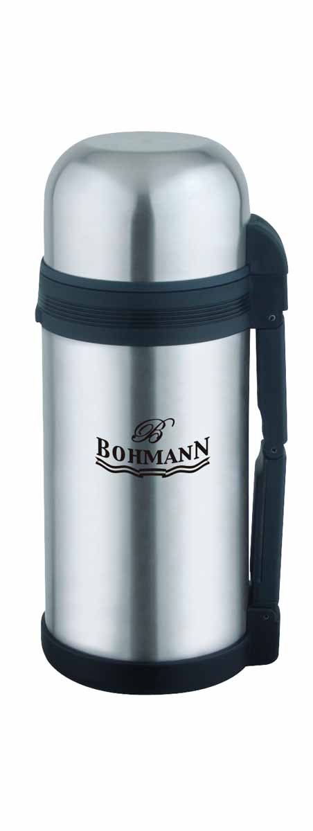 Термос Bohmann, широкое горло, 1,2 лVT-1520(SR) Термос Bohmann, широкое горло, 1,2 лVT-1520(SR)Дорожный универсальный термос Bohmann из нержавеющей стали подходит для напитков и вторых блюд.Небьющийся. Изолированная крышка с чашкой внутри. Термос имеет складывающуюся ручку и клапан для воздуха. Можно мыть в посудомоечной машине. Объём 1,2 л.