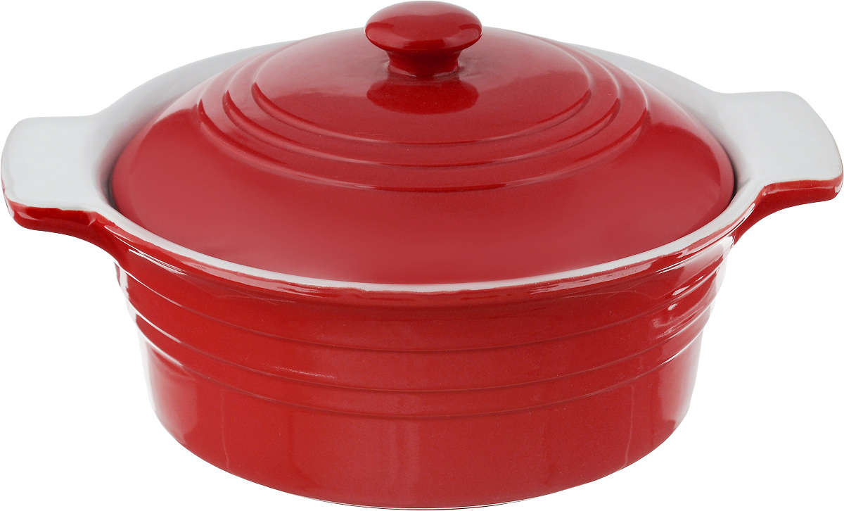 Форма для запекания Calve, круглая, с крышкой, цвет: красный, белый, 1,7 л94672 Форма для запекания Calve, круглая, с крышкой, цвет: красный, белый, 1,7 л94672Ни для кого не секрет, что у настоящей хозяйки красивая посуда не только та, в которой она подает свои блюда, но и та, в которой она готовит.Форма для запекания Calve, выполненная из жаропрочной керамики, оснащена крышкой и ручками. Дизайн и отменное качество формы будут долго радовать вас, а угощения, приготовленные в этом блюде - ваших гостей.Керамическую форму для запекания можно использовать в духовке. Диаметр формы (по верхнему краю): 23,5 см.Высота формы: 9 см.Объем: 1,7 л.
