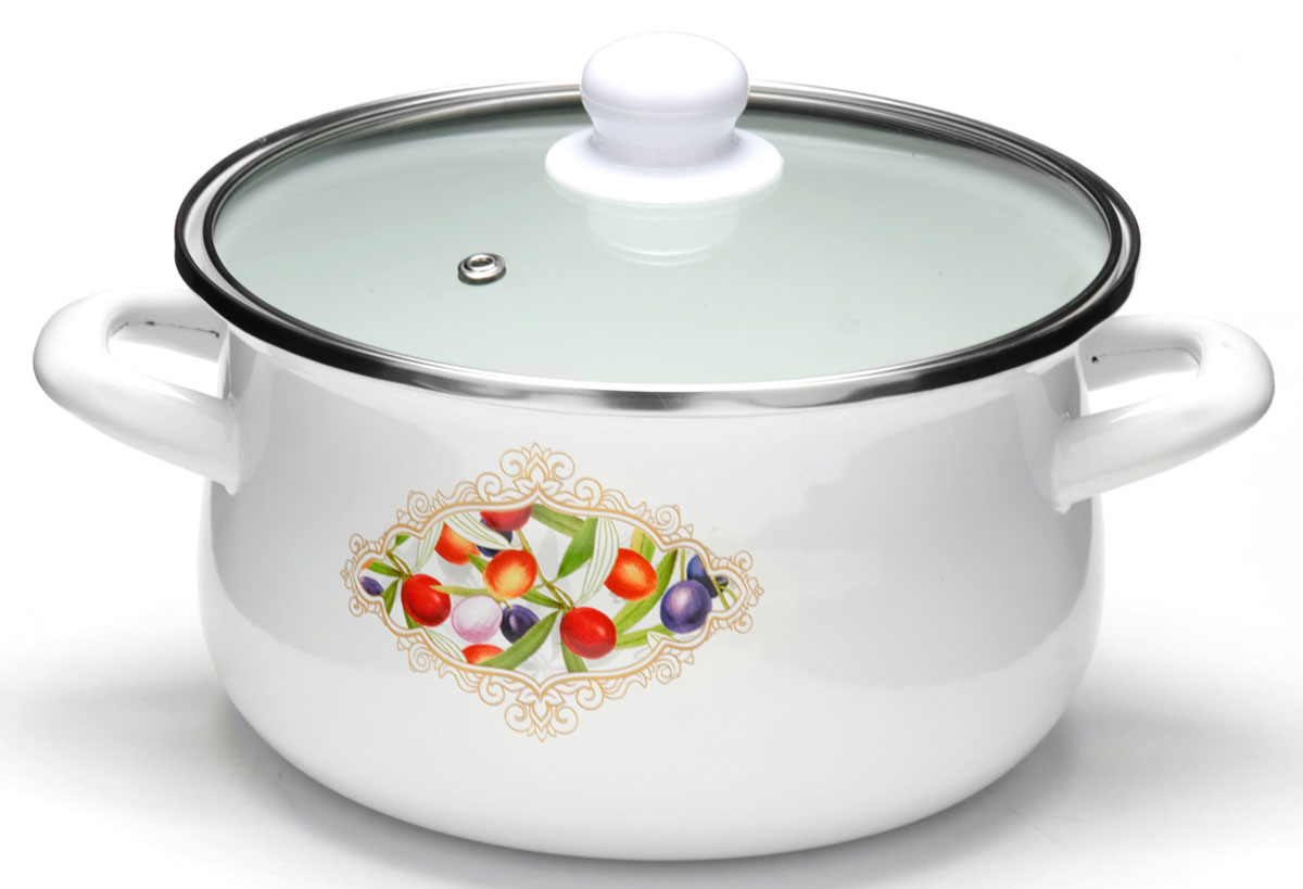 Кастрюля эмалированная Mayer & Boch с крышкой, 3,5 л. 2500094672 Кастрюля эмалированная Mayer & Boch с крышкой, 3,5 л. 2500094672Кастрюля выполнена из стали с эмалированным покрытием. Внешние стенки оформлены деколью.Стеклоэмаль инертна и устойчива к пищевым кислотам, не вступает во взаимодействие с продуктами и не искажает их вкусовые качества.Кастрюля оснащена крышкой, а также удобными ручками. Подходит для всех типов плит, включая индукционные. Пригодна для посудомоечной машины.Объем: 3,5 л.Толщина стенок: 1 мм.