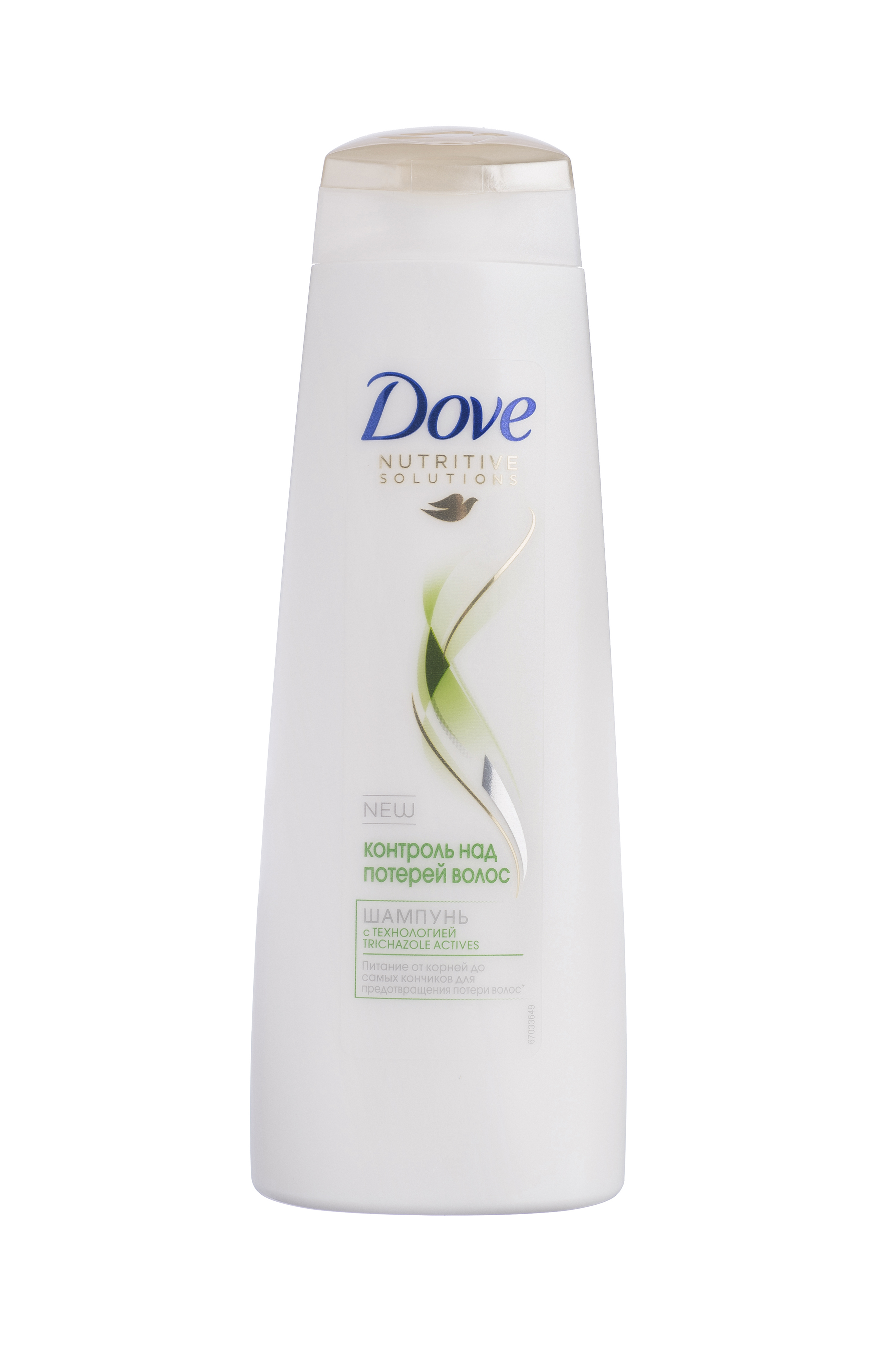 Dove Nutritive Solutions Шампунь для слабых волос Контроль над потерей волос 250 млFS-00897 Dove Nutritive Solutions Шампунь для слабых волос Контроль над потерей волос 250 млFS-00897Шампунь Dove Контроль над потерей волос мягко и бережно очищает хрупкие волосы, эффективно укрепляет их, помогая предотвратить ломкость. Увлажняющая Микро-сыворотка, входящая в состав бальзама-ополаскивателя, разглаживает поврежденную поверхность волоса, помогая восстановить и укрепить ослабленные ломкие волосы от корней до кончиков, уменьшая потерю волос на 98%.Наслаждайтесь красотой сильных волос, устойчивых к повреждениям и выпадению из-за ломкости.Товар сертифицирован.