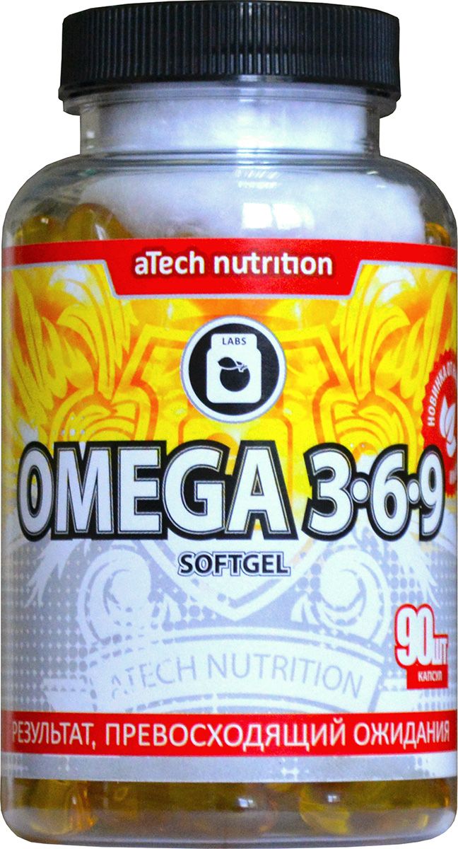 Пищевая добавка aTech Nutrition Omega 3-6-9, 90 капсулone116 Пищевая добавка aTech Nutrition Omega 3-6-9, 90 капсулone116Omega 3-6-9 от aTech nutrition является комбинированным источником полиненасыщенных (Омега 3 и Омега 6) и мононенасыщенных (Омега 9) жирных кислот, необходимых любому человеку, следящему за своим здоровьем и контролирующего вес своего тела. Прием Omega 3-6-9, в дополнении к основному рациону питания, позволяет восполнить недостаток ненасыщенных жирных кислот в организме человека, так как они не могут вырабатываться самостоятельно.Омега 3 и Омега 6 входят в состав каждой из клеток нашего тела, а их баланс непосредственно влияет на нормальное функционирование организма в целом. Благодаря своим свойствам, они нашли свое применение в медицине, спорте и повседневной жизни.Их применение предупреждает раннее старение организма и помогает бороться с излишним весом. Улучшает работу головного мозга, памяти и сокращает риск ишемической болезни сердца. Помогает мышцам быстрее восстанавливаться после стрессовых нагрузок. Повышает иммунитет, снижает риск развития рака и ускоряет восстановление после воспалительных процессов. И это лишь краткий перечень их полезных свойств.В отличии от Омега 3 и Омега 6 мононенасыщенные Омега 9 жиры воспроизводятся организмом. Их главное отличие - высокая устойчивость к окислению и распаду, что исключает их превращение в канцерогены при попадании в организм человека. Дефицит Омега 9 может привести к развитию артрозов, пересыханию слизистых, развитию общего недомогания.Важнейшим аспектом воздействия полиненасыщенных жирных кислот на организм человека, является их участие в передаче нервного импульса и улучшение работы центральной нервной системы.рыбий жир, нерафинированное льняное масло, нерафинированное оливковое масло, желатин, глицерин (E422), водаТовар не является лекарственным средством. Товар не рекомендован для лиц младше 18 лет. Могут быть противопоказания и следует предварительно проконсультироваться со специалистом.