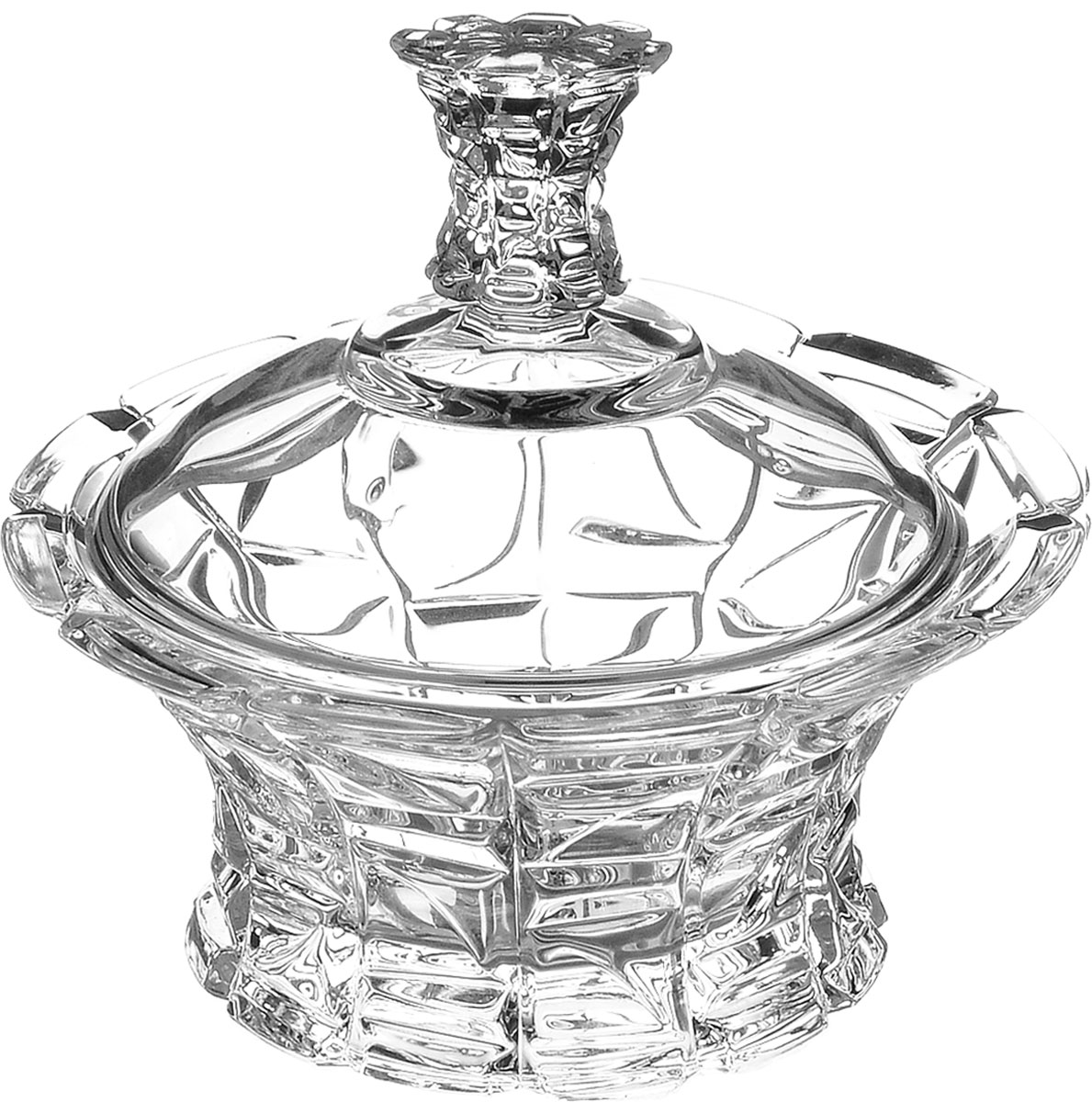 Конфетница Crystal Bohemia, с крышкой, диаметр 12,5 см115510 Конфетница Crystal Bohemia, с крышкой, диаметр 12,5 см115510Элегантная конфетница Crystal Bohemia выполнена из настоящего чешского хрусталя с содержанием 24% оксида свинца, что придает изделию поразительную прозрачность и чистоту, невероятный блеск, присущий только ювелирным изделиям, особое, ни с чем не сравнимое светопреломление и игру всеми красками спектра как при естественном, так и при искусственном освещении.Изделие предназначено для подачи сладостей (конфет, сахара, меда, изюма, орехов и многого другого). Она придает легкость, воздушность сервировке стола и создаст особую атмосферу праздника. Конфетница Crystal Bohemia не только украсит ваш кухонный стол и подчеркнет прекрасный вкус хозяина, но и станет отличным подарком для ваших близких и друзей. Диаметр конфетницы (по верхнему краю): 12,5 см.Высота конфетницы (с учетом крышки): 11,5 см.