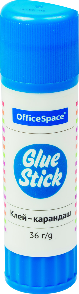 OfficeSpace Клей-карандаш 36 гFS-00261 OfficeSpace Клей-карандаш 36 гFS-00261Клей-карандаш OfficeSpace для склеивания бумаги, картона, фотографий. Подходит для работы в офисе, а также для школы и детского творчества.