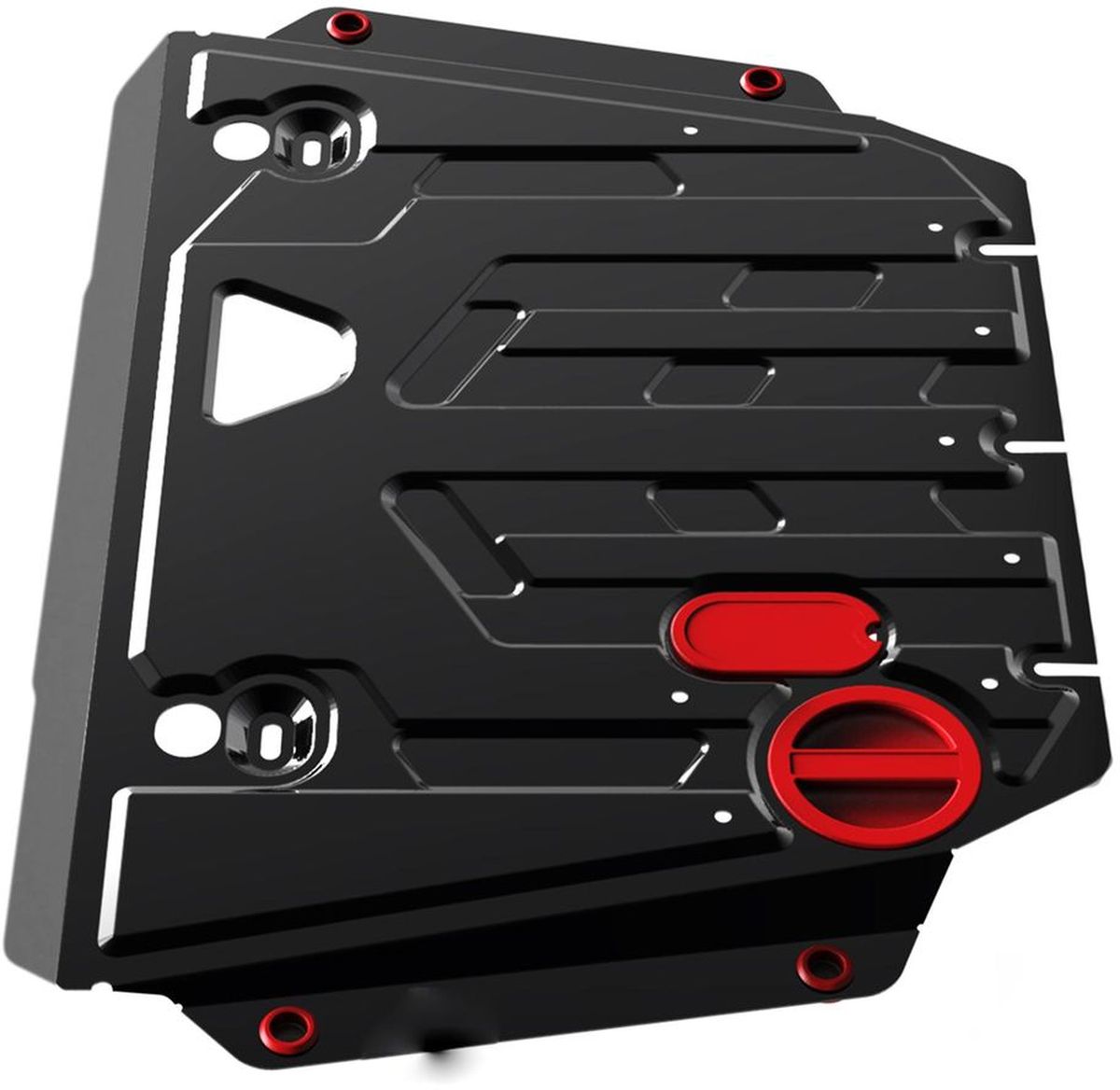 Защита картера и КПП Автоброня, для JAC S5, V - 2,0; 2,0T (2014-)1004900000360 Защита картера и КПП Автоброня, для JAC S5, V - 2,0; 2,0T (2014-)1004900000360Технологически совершенный продукт за невысокую стоимость.Защита разработана с учетом особенностей днища автомобиля, что позволяет сохранить дорожный просвет с минимальным изменением.Защита устанавливается в штатные места кузова автомобиля. Глубокий штамп обеспечивает до двух раз больше жесткости в сравнении с обычной защитой той же толщины. Проштампованные ребра жесткости препятствуют деформации защиты при ударах.Тепловой зазор и вентиляционные отверстия обеспечивают сохранение температурного режима двигателя в норме. Скрытый крепеж предотвращает срыв крепежных элементов при наезде на препятствие.Шумопоглощающие резиновые элементы обеспечивают комфортную езду без вибраций и скрежета металла, а съемные лючки для слива масла и замены фильтра - экономию средств и время.Конструкция изделия не влияет на пассивную безопасность автомобиля (при ударе защита не воздействует на деформационные зоны кузова). Со штатным крепежом. В комплекте инструкция по установке.Толщина стали: 2 мм.Уважаемые клиенты!Обращаем ваше внимание, что элемент защиты имеет форму, соответствующую модели данного автомобиля. Фото служит для визуального восприятия товара и может отличаться от фактического.