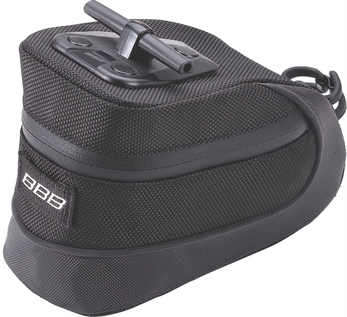 Велосумка под седло BBB StorePack, цвет: черный. Размер MRivaCase 8460 black Велосумка под седло BBB StorePack, цвет: черный. Размер MRivaCase 8460 blackВ сумке BBB StorePack применяются лучшие материалы и новейшие технологии. Синяя подкладка обеспечивает лучшую видимость содержимого. Эластичный ремешок и карман для простоты организации содержимого вашей сумочки. Водонепроницаемая молния с фиксатором дает дополнительную безопасность и абсолютно бесшумна при езде. Крепление для заднего габарита-LED фонарика. Черная светоотражающая полоска помогает лучше видеть вас на дороге. Т-образная система крепления для быстрой установки и снятия. Резиновый ремешок крепления к подседельному штырю для помогает в надежной фиксации сумочки.