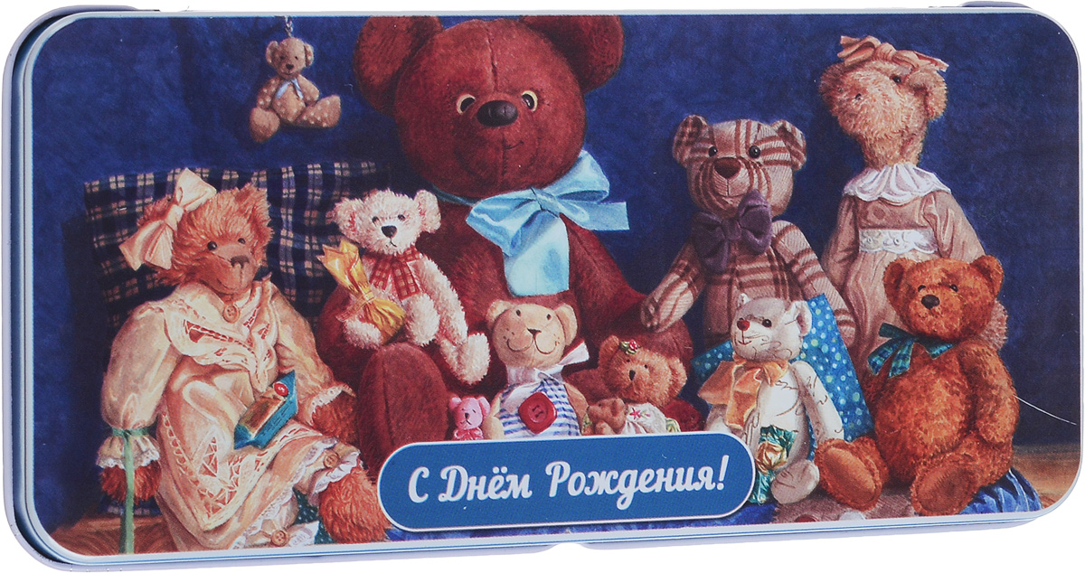 Коробка подарочная Феникс-Презент Медвежата, 16,6 х 7,6 х 1 смNLED-454-9W-BK Коробка подарочная Феникс-Презент Медвежата, 16,6 х 7,6 х 1 смNLED-454-9W-BKПодарочная коробка Феникс-Презент Медвежата выполнена из черного окрашенного металла и украшена яркой картинкой, соответствующей событию, для которого предназначена. Подарочная коробка для денег - это наилучшее решение, если вы хотите порадовать ваших близких и создать праздничное настроение, ведь денежный подарок, преподнесенный в оригинальной коробке, всегда будет эффектным и запоминающимся.