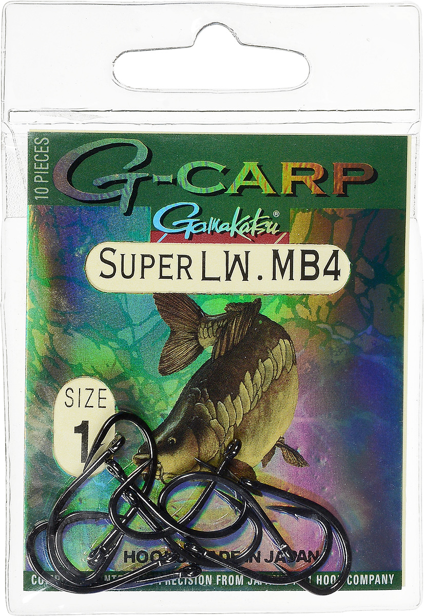 Крючок рыболовный Gamakatsu G-Carp Super LW MB4, размер 1, 10 шт13448 Крючок рыболовный Gamakatsu G-Carp Super LW MB4, размер 1, 10 шт13448Крючок Gamakatsu G-Carp Super LW MB4 подходит для ловли карпа. Изделие изготовлено из стали повышенной прочности. Крючок долго остается острым и легко впивается даже в твердую кость. Крючок не имеет бокового отгиба, жало прямое. Применяется в составе волосяных оснасток с тонущими насадками, а также с насадками типа снеговик. Подходит для растительных и животных насадок. Крючок прекрасно справляется на участках дна с наличием донного мусора. Размер: 1.Количество: 10 шт. Вид головки: кольцо.